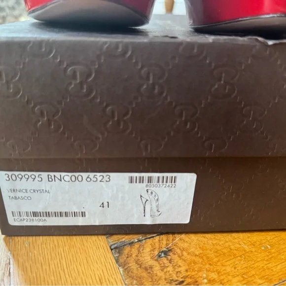 Gucci Red Patent Leather Heels - Picture 10 of 13